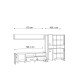 Wohnwand >HUD< in Stabeiche  - 284x196,9x52cm (BxHxT)