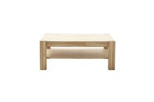 Couchtisch >SILIAS< in Wildeiche teilmassiv - 115x65x46 (BxHxT)