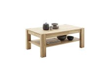 Couchtisch >SILIAS< in Wildeiche teilmassiv -...