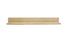 Wandboard >SILIAS< in natur geölt, Wildeiche teilmassiv - 132x20x20cm (BxHxT)
