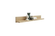 Wandboard >SILIAS< in natur geölt, Wildeiche teilmassiv - 132x20x20cm (BxHxT)