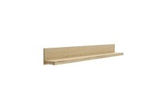 Wandboard >SILIAS< in natur geölt, Wildeiche teilmassiv - 132x20x20cm (BxHxT)