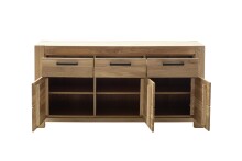 Sideboard >SILIAS< in natur geölt, Weildeiche teilmassiv - 172x85x45 (BxHxT)