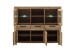 Highboard >SILIAS< in Wildeiche geölt, Wildeiche teilmassiv - 172x140x45 (BxHxT)