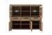 Highboard >SILIAS< in Wildeiche geölt, Wildeiche teilmassiv - 172x140x45 (BxHxT)