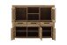 Highboard >SILIAS< in Wildeiche geölt, Wildeiche teilmassiv - 172x140x45 (BxHxT)