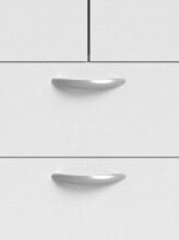 Kleiderschrank >Parisot Daily 2< 3 Türen, 2 Schübe, in Weiss - 120x185x51cm (BxHxT)