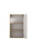 Hängeschrank >Paris< in weiß, Wotaneiche, MDF - 40x64x20cm (BxHxT)