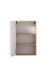 Hängeschrank >Paris< in weiß, Wotaneiche, MDF - 40x64x20cm (BxHxT)
