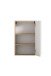 Hängeschrank >Paris< in weiß, Wotaneiche, MDF - 40x64x20cm (BxHxT)