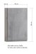 Hängeschrank >Paris< in grau, Wotaneiche, MDF - 40x64x20cm (BxHxT)
