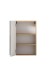 Hängeschrank >Paris< in Betongrau, Wotaneiche, MDF - 40x64x20cm (BxHxT)