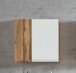 Hängeschrank >Paris< in weiß, Wotaneiche, MDF - 65x64x20cm (BxHxT)