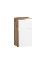 Unterschrank >Paris< in weiß, wotaneiche, MDF - 40x79x35cm (BxHxT)