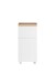 Unterschrank >Paris< in weiß, wotaneiche, MDF - 40x79x35cm (BxHxT)