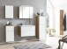 Unterschrank >Paris< in weiß, wotaneiche, MDF - 40x79x35cm (BxHxT)