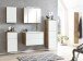 Unterschrank >Paris< in weiß, wotaneiche, MDF - 40x79x35cm (BxHxT)