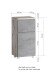 Unterschrank >Paris< in weiß, wotaneiche, MDF - 40x79x35cm (BxHxT)