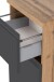 Unterschrank >Paris< in grau, wotaneiche, MDF - 40x79x35cm (BxHxT)