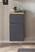 Unterschrank >Paris< in grau, wotaneiche, MDF - 40x79x35cm (BxHxT)