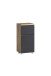 Unterschrank >Paris< in grau, wotaneiche, MDF - 40x79x35cm (BxHxT)