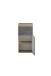 Unterschrank >Paris< in Betongrau, Wotaneiche, MDF - 40x79x35cm (BxHxT)