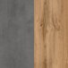 Unterschrank Paris in Betongrau/Wotaneiche - 65x79x35 cm (BxHxT)