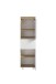 Midischrank >Paris< in weiß, Wotaneiche, MDF - 40x130x35cm (BxHxT)