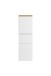 Midischrank >Paris< in weiß, Wotaneiche, MDF - 40x130x35cm (BxHxT)