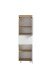 Midischrank >Paris< in weiß, Wotaneiche, MDF - 40x130x35cm (BxHxT)