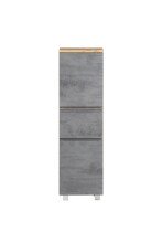 Midischrank >Paris< in Betongrau / Wotaneiche, MDF...