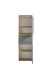 Midischrank >Paris< in Betongrau / Wotaneiche, MDF - 40x130x35cm (BxHxT)