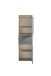 Midischrank >Paris< in Betongrau / Wotaneiche, MDF - 40x130x35cm (BxHxT)