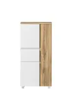 Midischrank >Paris< in weiß/ Wotaneiche, MDF...