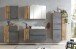 Midischrank >Paris< in Betongrau/ Wotaneiche, MDF - 65x130x35cm (BxHxT)