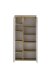 Midischrank >Paris< in weiß, Wotaneiche, MDF - 65x130x35cm (BxHxT)