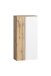 Midischrank >Paris< in weiß, Wotaneiche, MDF - 65x130x35cm (BxHxT)