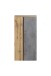 Midischrank >Paris< in Betongrau / Wotaneiche, MDF - 65x130x35cm (BxHxT)