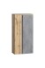 Midischrank >Paris< in Betongrau / Wotaneiche, MDF - 65x130x35cm (BxHxT)