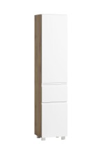 Seitenschrank >Paris< in weiß/Wotaneiche, MDF...
