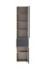Seitenschrank >Paris< in grau / Wotaneiche, MDF - 40x180x35cm (BxHxT)