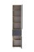 Seitenschrank >Paris< in grau / Wotaneiche, MDF - 40x180x35cm (BxHxT)