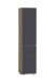 Seitenschrank >Paris< in grau / Wotaneiche, MDF - 40x180x35cm (BxHxT)