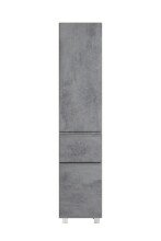 Seitenschrank >Paris< in Betongrau / Wotaneiche,...