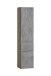 Seitenschrank >Paris< in Betongrau / Wotaneiche, MDF - 40x180x35cm (BxHxT)
