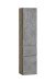 Seitenschrank >Paris< in Betongrau / Wotaneiche, MDF - 40x180x35cm (BxHxT)