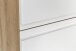 Seitenschrank >Paris< in weiß/ Wotaneiche, MDF - 65x180x35cm (BxHxT)