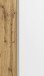 Seitenschrank >Paris< in weiß / Wotaneiche, MDF - 65x180x35cm (BxHxT)