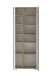 Seitenschrank >Paris< in Betongrau / Wotaneiche, MDF - 65x180x35cm (BxHxT)