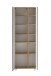 Seitenschrank >Paris< in Betongrau / Wotaneiche, MDF - 65x180x35cm (BxHxT)